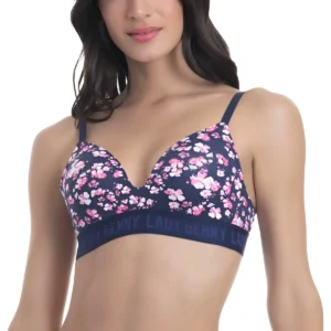 Sostén Mujer Lady Genny S-251b Microfibra Wireless Con Soft
