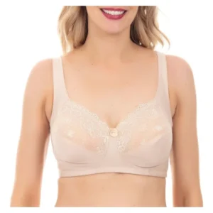 Sostén Mujer Lady Genny S-729d Microfibra & Encaje Sin Arco